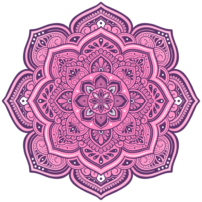 Elowyn Mandala by Amy Cohas – digital mandala art with intricate symmetrical patterns, flowing curves, and detailed linework. Available as prints, stickers, and more.