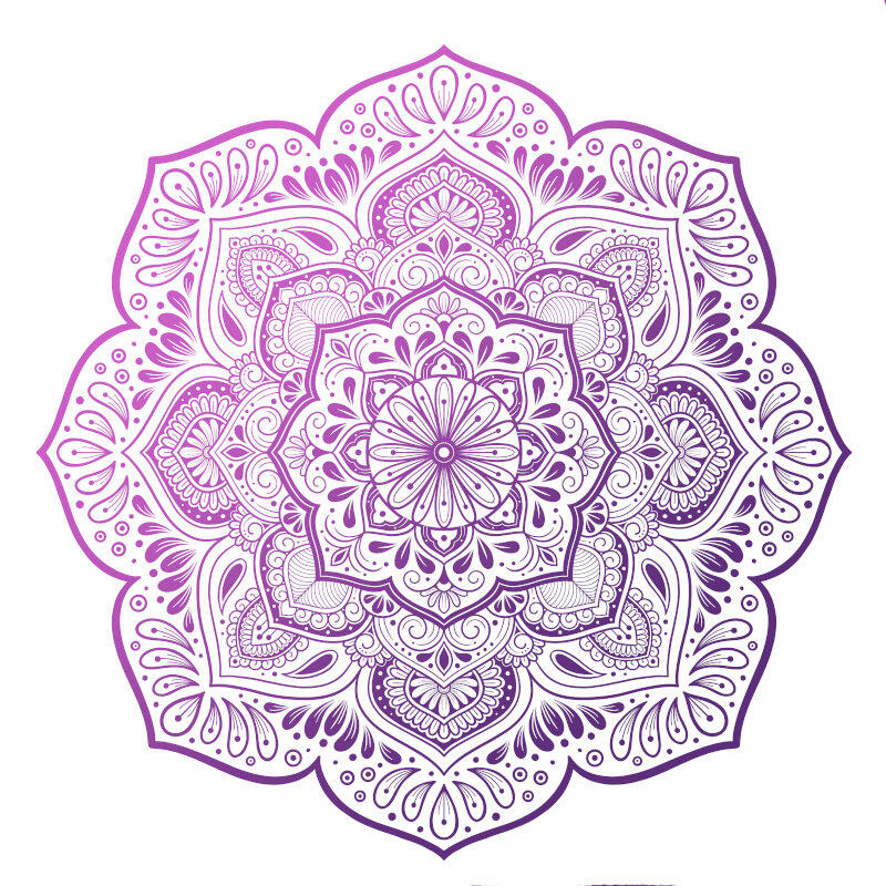 Ianthe Mandala by Amy Cohas – digital mandala art with intricate symmetrical patterns, flowing curves, and detailed linework, available as prints, stickers, and more.